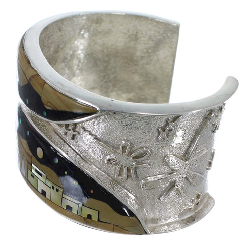 Dragonfly Native American Design Multicolor Cuff Bracelet MX28045